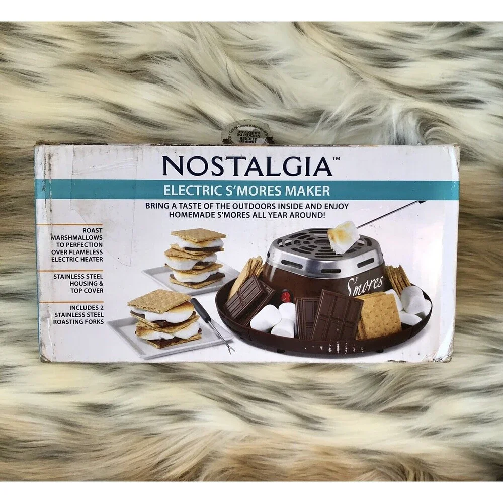 Nostalgia SMM200 Stainless Steel S'mores Maker - Brown Electric,
